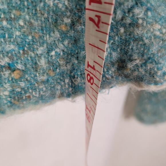 Marc Jacobs womens speckled blue wool tweed blazer jacket size 6 - Picture 10 of 11